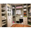 Customized White Walk in Wardrobe Closet (avec beaucoup de couleurs)